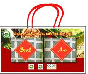 Bánh chưng Bà Ba Hội Hộp 2 cái 1,8 kg