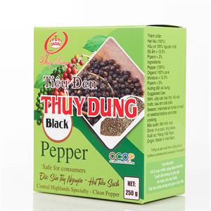 Tiêu đen sấy khô hồng ngoại hộp 250gr