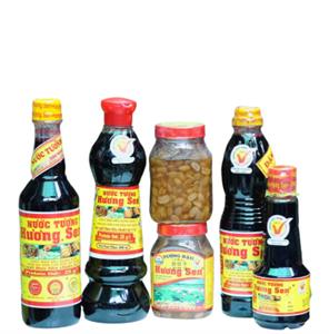 Nước tương lên men Hương Sen 500ml ( Đậm đặc ) (Chai)